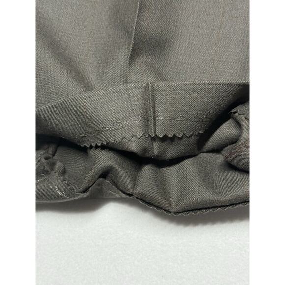 VTG Burberry Men’s Plaid Gray Cuffed Wool 36x29 Dress Pants Slacks - Picture 9 of 11